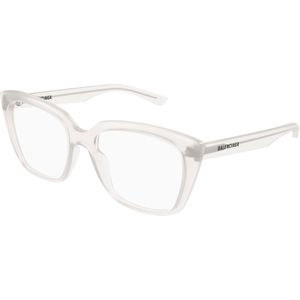 Balenciaga Vrouw BB0062O 010 Optische monturen Acetaat Wit Transparant Kattenoog