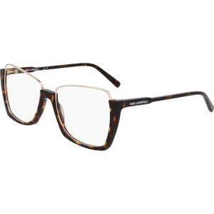 Karl Lagerfeld Vrouw KL355 242 Optische monturen Metaal Havana  Hurken Normaal Normaal