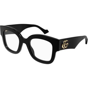 Gucci Vrouw GG1423O 001 Optische monturen Acetaat Zwart Transparant Kattenoog
