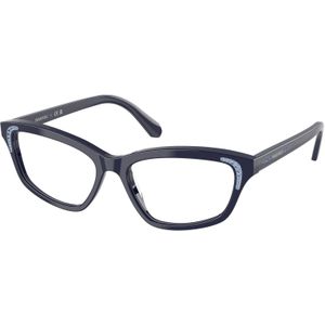 Swarovski Vrouw SK2034 1004 Optische monturen Acetaat Havana Transparant Geometrisch Normaal