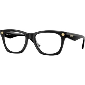 Versace Man VE3363U GB1 Optische monturen Geïnjecteerd Zwart Transparant Kussen Normaal