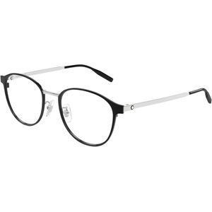 Montblanc Man Montblanc MB0447OA 002 Optische monturen Titanium Zwart Transparant Rotonde