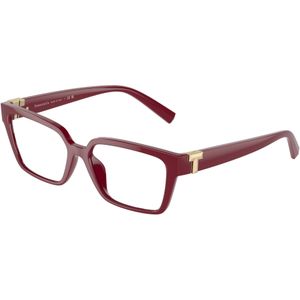 Tiffany Vrouw TF2232U 8366 Optische monturen Geïnjecteerd Rood Transparant Hurken Normaal