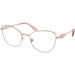 Swarovski Vrouw Swarovski SK1034 4014 Optische monturen Metaal Goud Transparant Kattenoog Normaal