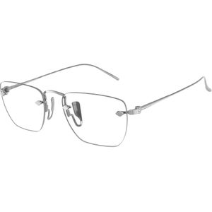 Giorgio Armani Man AR5149T 3387 Optische monturen Titanium Zilver Transparant Kussen Normaal