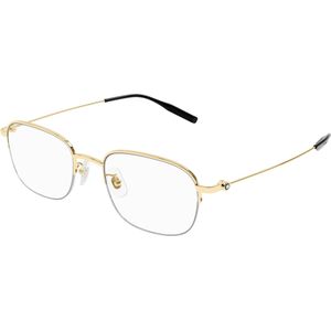 Montblanc Man MB0372OA 002 Optische monturen Titanium Goud Transparant Rotonde