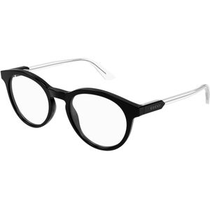 Gucci Man GG1822O 003 Optische monturen Acetaat Zwart Transparant Rotonde