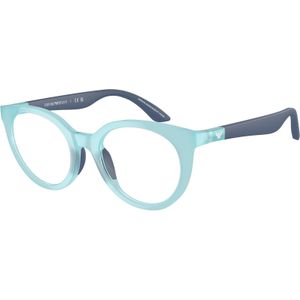 Emporio Armani Kind EK3007 6137 Optische monturen Geïnjecteerd Blauw Transparant Pantos Normaal