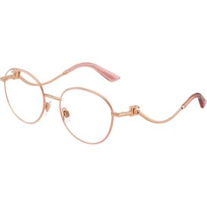 Dolce & Gabbana Vrouw DG1365  1369 Optische monturen Metaal Roos Transparant Rotonde Normaal