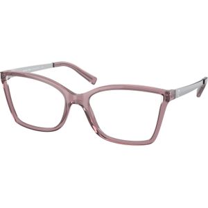 Michael Kors Vrouw MK4058 Caracas 3502 Optische monturen Geïnjecteerd Altviool Transparant Hurken Normaal