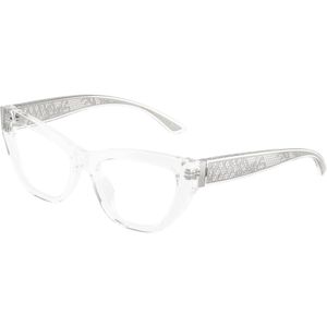 Dolce & Gabbana Vrouw DG3412 3133 Optische monturen Acetaat Transparant Transparant Kattenoog Normaal