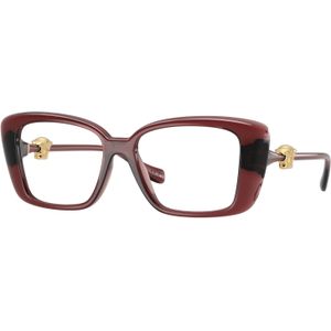 Versace Vrouw VE3385U  5539 Optische monturen Geïnjecteerd Rood Transparant Kwadraat Normaal