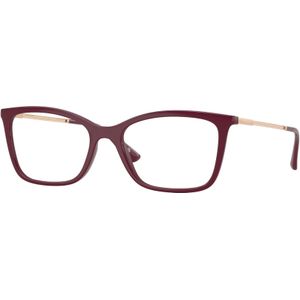 VOGUE EYEWEAR Donna VO5563 2875 Optische monturen Nylon Rosso Trasparente Farfalla Normale