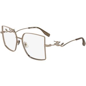Karl Lagerfeld - KL359 - Optische Monturen - Goud - Vierkant Metalen Frame