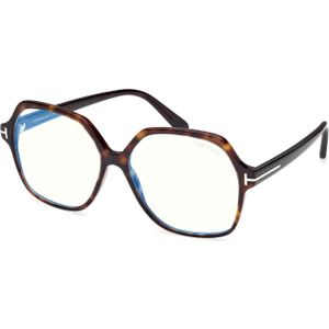 TOM FORD Vrouw FT6062-B 052 Optische monturen Acetaat Havana  Geometrisch Normaal