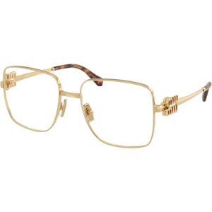 Miu Miu Vrouw MU 51XV  5AK1O1 Optische monturen Metaal Goud Transparant Hurken Normaal