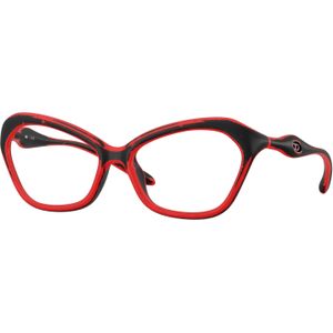 DIESEL Unisex DL6003U  2009 Optische monturen Geïnjecteerd Rood Transparant Kattenoog Normaal