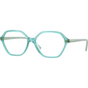 VOGUE EYEWEAR Donna VO5622 3192 Optische monturen Nylon Blu Trasparente Geometrica Normale