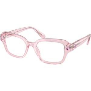 Swarovski Vrouw SK2039 3001 Optische monturen Acetaat Roos Transparant Kussen Normaal