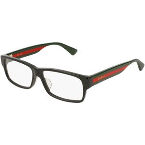 Gucci Man GG0344OA 001 Optische monturen Acetaat Zwart  Hurken