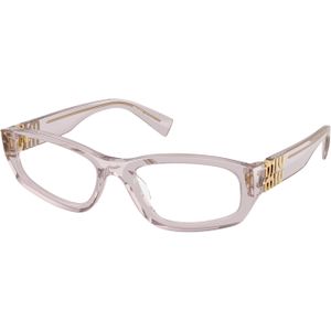 Miu Miu Vrouw MU 04YV  12W1O1 Optische monturen Acetaat Altviool Transparant Geometrisch Normaal