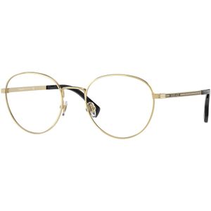 Versace Man VE1279 1002 Optische monturen Staal Goud Transparant Pantos Normaal