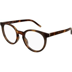 SAINT LAURENT Vrouw SL M147 003 Optische monturen Acetaat Havana Transparant Kattenoog