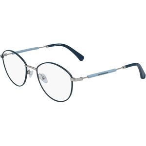 Calvin Klein Unisex CKJ19107 432 Optische monturen Metaal Blauw  Rotonde