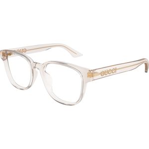 Gucci Uniseks GG1746OA 002 Optische monturen Acetaat Roos Transparant Rotonde