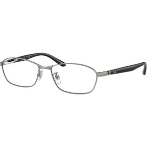 Ray - Ban Man RX6502D 2502 Optische monturen Metaal Grijs Transparant Hurken Normaal