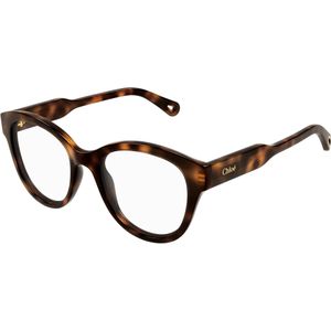 Chloé Vrouw CH0163O 006 Optische monturen Acetaat Havana Transparant Rotonde