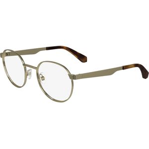 Calvin Klein Unisex CKJ24205 717 Optische monturen Metaal Goud  Rotonde Normaal