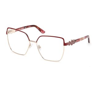 Guess Vrouw GU50229 67 Optische monturen Metaal Rood  Hurken Normaal