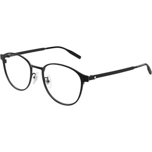 Montblanc Man MB0447OA 001 Optische monturen Titanium Zwart Transparant Rotonde