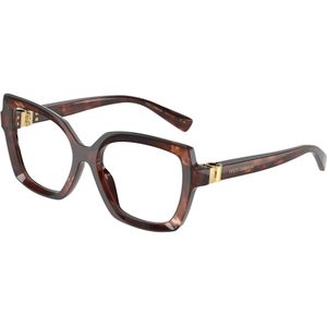 Dolce & Gabbana Vrouw DG3413 3222 Optische monturen Acetaat Rood Transparant Vlinder Normaal