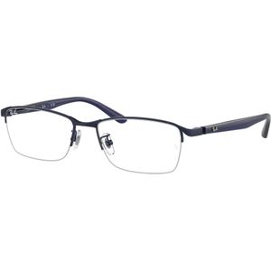 Ray - Ban Man RX6501D 3076 Optische monturen Metaal Blauw Transparant Hurken Normaal