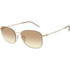 Giorgio Armani Man AR6168 300213 Zonnebrillen Metaal Goud Bruin Kussen Normaal Gearceerd