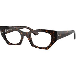 Ray - Ban Unisex RX7330 Zena 8320 Optische monturen Geïnjecteerd Schildpad Transparant Geometrisch Normaal