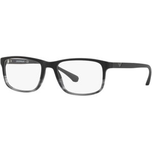 Emporio Armani - Optical Frame - Matzwart - Rechthoekige Brilmontuur - 53 mm