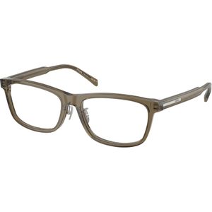 Prada Uomo PR B08VD 18T1O11 Optische monturen Acetato Marrone Trasparente Squadrata Normale