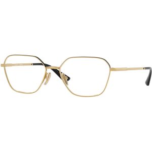 VOGUE EYEWEAR Donna VO4334 5210 Optische monturen Metallo Oro Trasparente Geometrica Normale