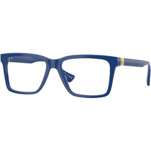 Versace Man VE3328 5450 Optische monturen Acetaat Blauw Transparant Hurken Normaal
