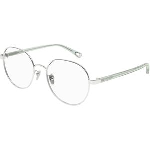 Chloé Vrouw CH0246OA 001 Optische monturen Metaal Zilver Transparant Rotonde