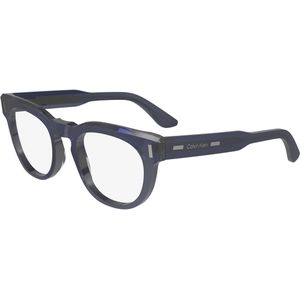 Calvin Klein Unisex CK23542 438 Optische monturen Acetaat Blauw  Geometrisch Normaal