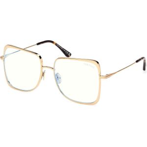 TOM FORD Vrouw FT6098-B 030 Optische monturen Titanium Goud  Geometrisch Normaal