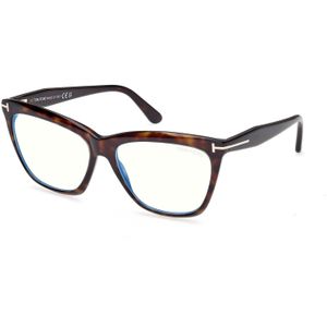 TOM FORD Vrouw FT6064-B 052 Optische monturen Acetaat Havana  Kattenoog Normaal