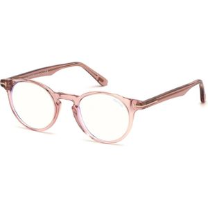 TOM FORD Unisex FT5557-B 72 Optische monturen Acetaat Roos  Rotonde Normaal