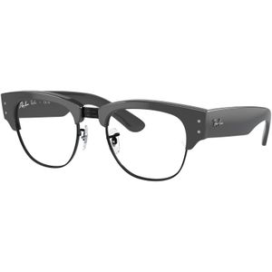 Ray - Ban Unisex RX0316V Mega Clubmaster 8232 Optische monturen Acetaat Grijs Transparant Vierkant Normaal