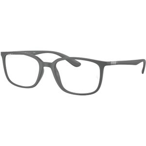 Ray - Ban Unisex RX7208 5521 Optische monturen Kijkje Grijs Transparant Kussen Normaal