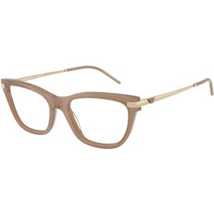 Emporio Armani Donna EA3262 6263 Optische monturen Acetato Marrone Trasparente Cat Eye Normale